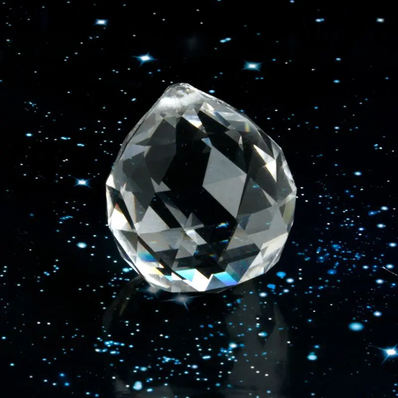 New Clear Crystal Lamp Ball Hanging Prism Wedding Decor 20mm 4