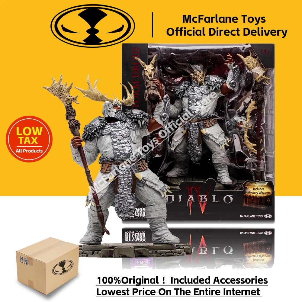 Diablo Iv Tornado Druid 1:12 Figura Posata Landslide Druid Lightning Storm Druid Tornado Druid Mcfarlane Toy