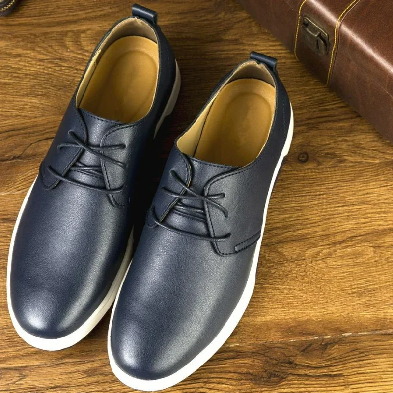 Fashion Hollow Loafers for Men Summer Mesh Breathable Flat Shoes Men's Driving Shoes Lace Up Classic Business Leather Shoes 2024 5
