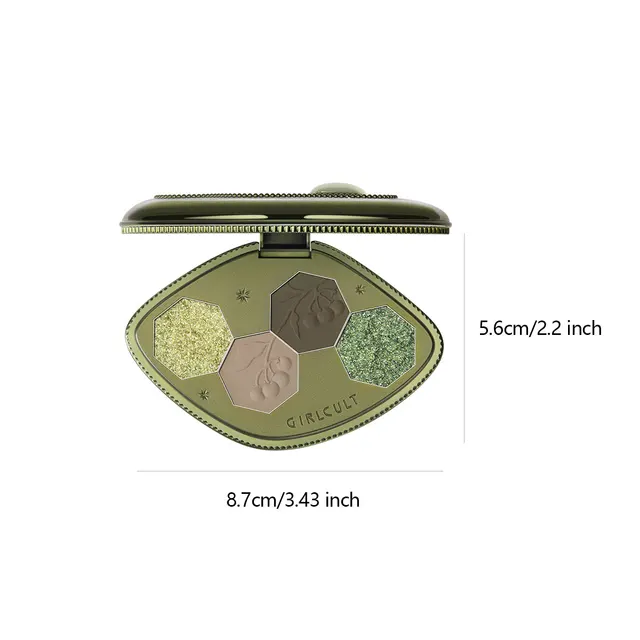 Girlcult Hallucination Eyeshadow Palette 60 Dongchong,Hallucination Powder Texture,Fine-Milled Pigmentation,Dimensional Blending