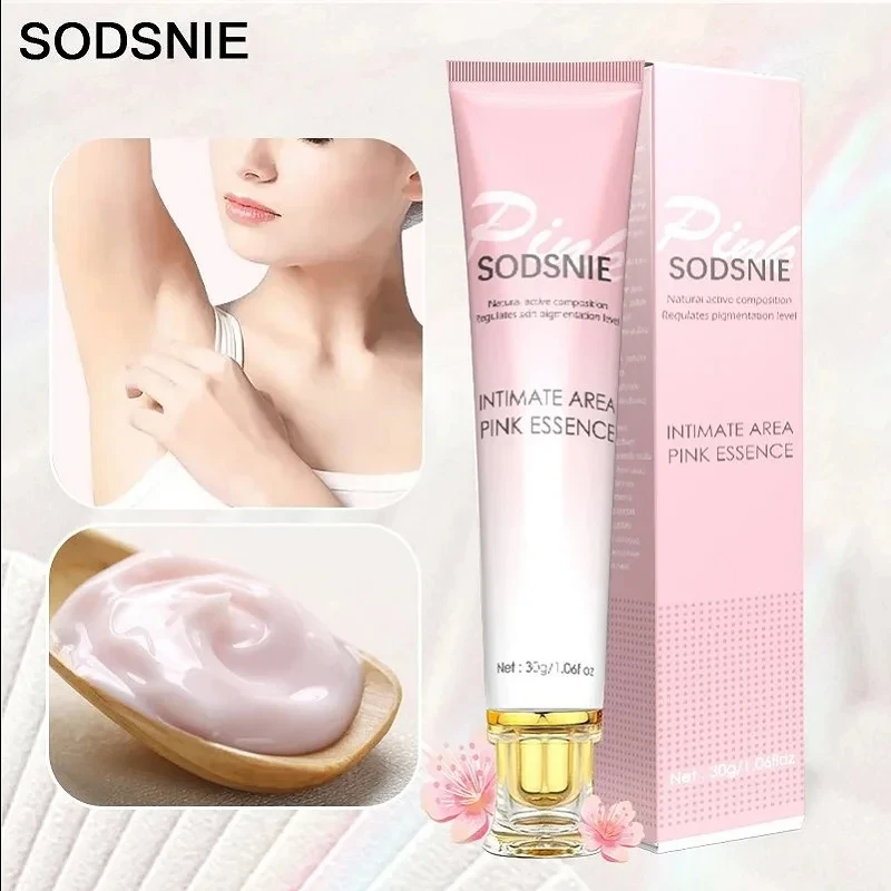 Intimate Area Whitening Cream Pink Essence Lighten Melanin Regulates Underarms Hips Inner Thighs skin Brightening Repair Cream 2