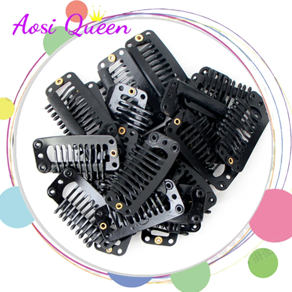 9Pcs/Lot Clip In Hair Extension Wig BB Clips Bangs Snap Hair Clips For