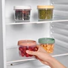 4 Pcs 500ml Round Food Fresh Keeping Box Kitchen Refrigerator Storage Container Fruits Snacks Sealed Jar Microwave Heating 5