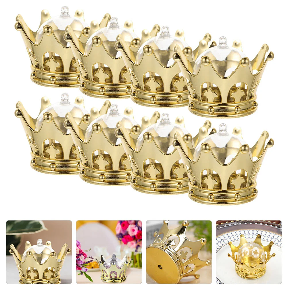 

Fillable Crown Dome Candy Boxes Party Favors Candy Storage Boxes Hollow Out Electroplating Crown Shaped Party Candy Box
