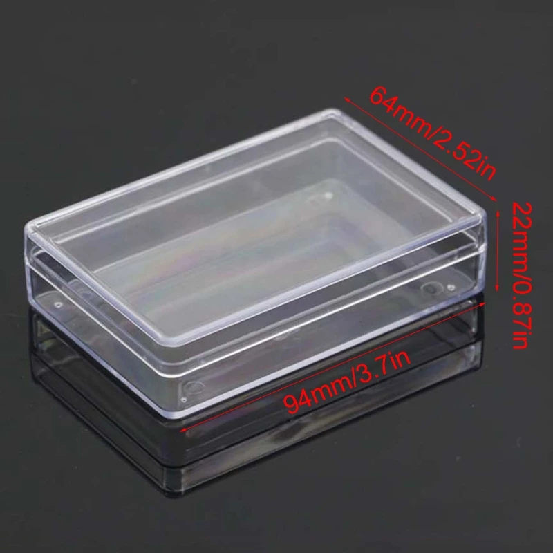 

RIRI Rectangle Travel for Case Container Box for Adults Playing Card Set Poker Cards Storage Packing Transparent Card Holder