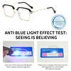 High Definition Men's Anti-blue Presbyopia Eyewear Photochromic Reading Glasses Metal Fashion Classic Hyperopia Eyeglasses 5