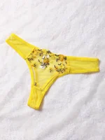 Ensemble soutien-gorge et culotte en dentelle pour femmes, sous-vêtements sexy, push up, broderie de fleurs, 7.0 6