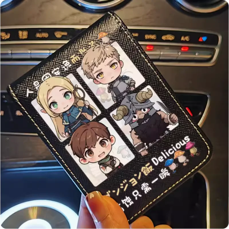 Anime Delicious in Dungeon  Cartoon Fashion Wallets PU Purse Card Holder Money Bag Gift B731 Cosplay