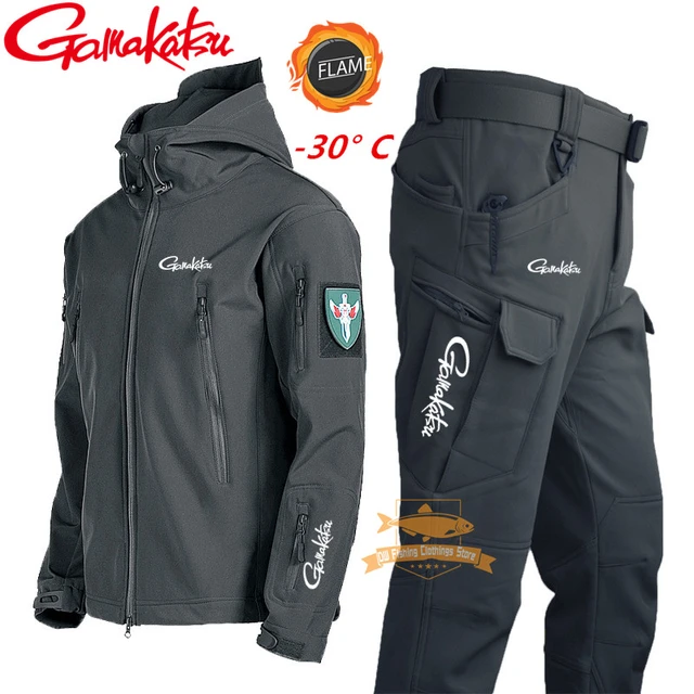 New Gamakatsu Fishing Jacket Mountaineering Suit Men's Winter Plus