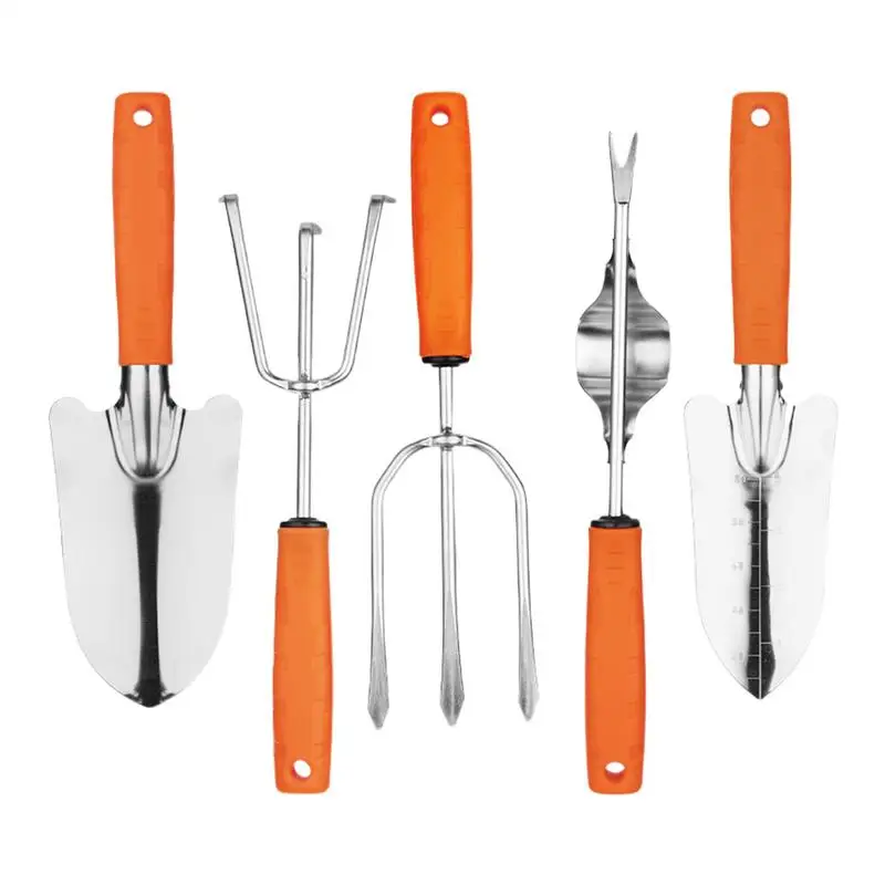Hand Garden Tools Stainless Steel Hand Floral Garden Tool Portable Floral Tool Kits For Loosening Soil Transplanting
