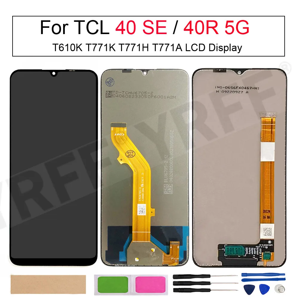 Display Lcd Per Tcl 40 Se T610K, Per Tcl 40R 5G T771H T771K T771A, Sostituzione Dello Schermo Lcd, Gruppo Digitalizzatore Touch Screen