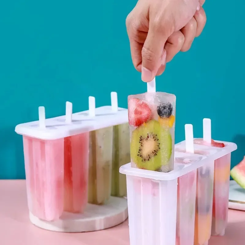 IceCreamMolds4PopsicleMoldsSetPopsicleIceTrayDIYIceCream