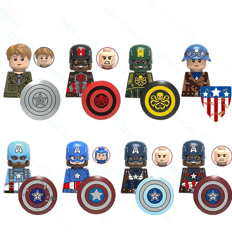 Afdablebuilding Blocks Per Adulti Block Captain America Mini Bricks Muslimah Dolls Toys For Boys Regali Di Compleanno