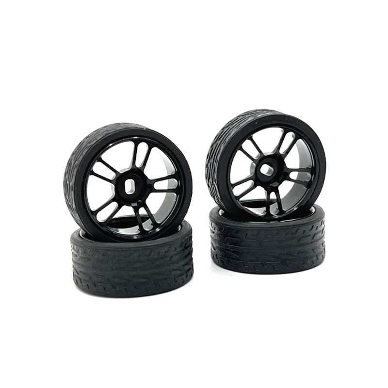 Metal Upgrade, Two Wide And Two Narrow, 26.5mm Outer Diameter, Racing Wheel, For WLtoys Mosquito Car KYOSHO 1/28 RC Car Parts 5
