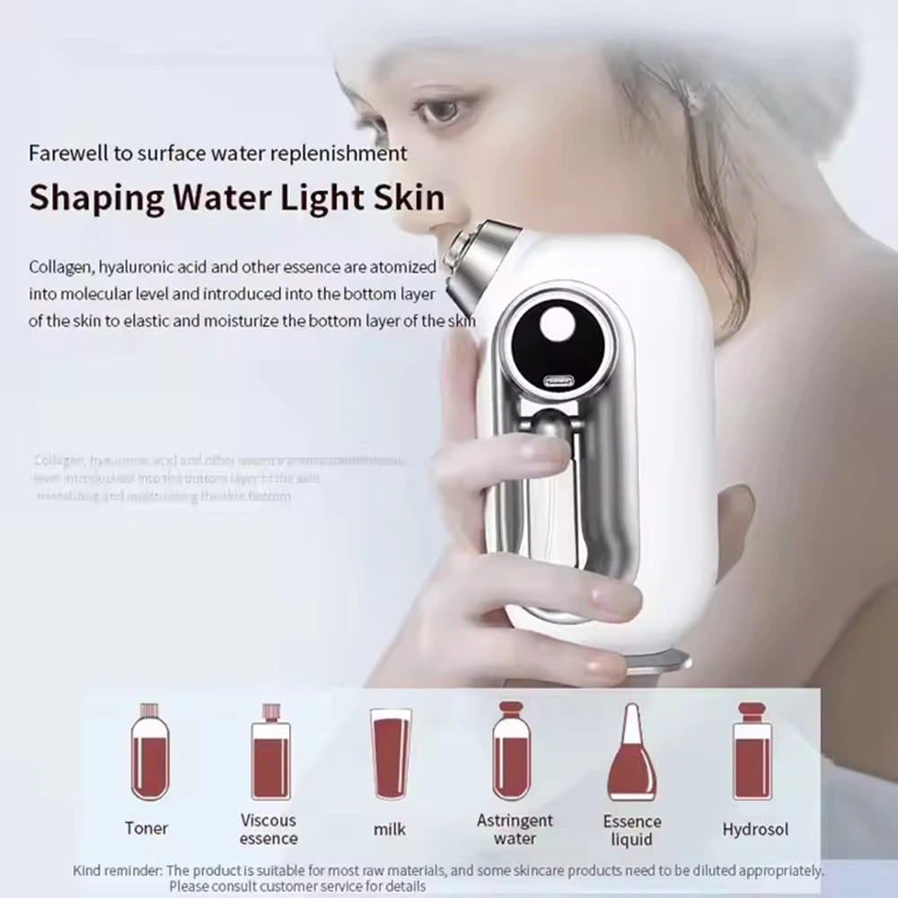 NEW Facial Skin Moisturizing Mist Sprayer Airbrush Facial Deep Cleaning Oxygen Injector Sprayer Cordless Air Brush Compressor