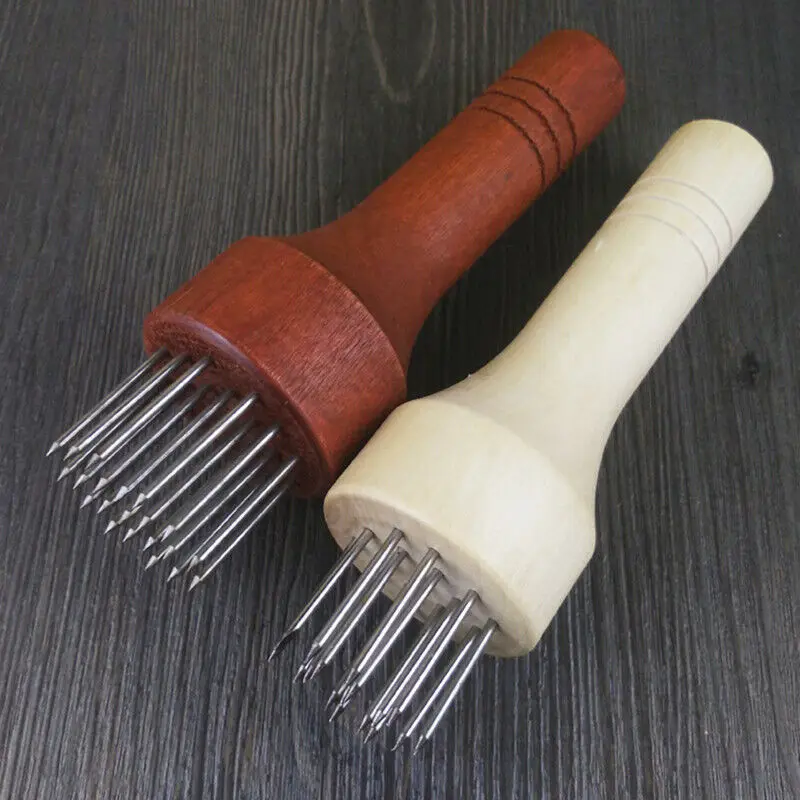 Stainless Steel Belly Pork Skin Crispy Hand Tool Hole Hammer Needle Poke Pointed Needle Fast Tenderizer Loose Steak Kitchen Tool meat tenderizer meat hammer