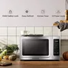 BLACK+DECKER EM036AB14 Digital Microwave Oven with Turntable Push-Button Door, Child Safety Lock, Stainless Steel, 1.4 Cu.ft 4