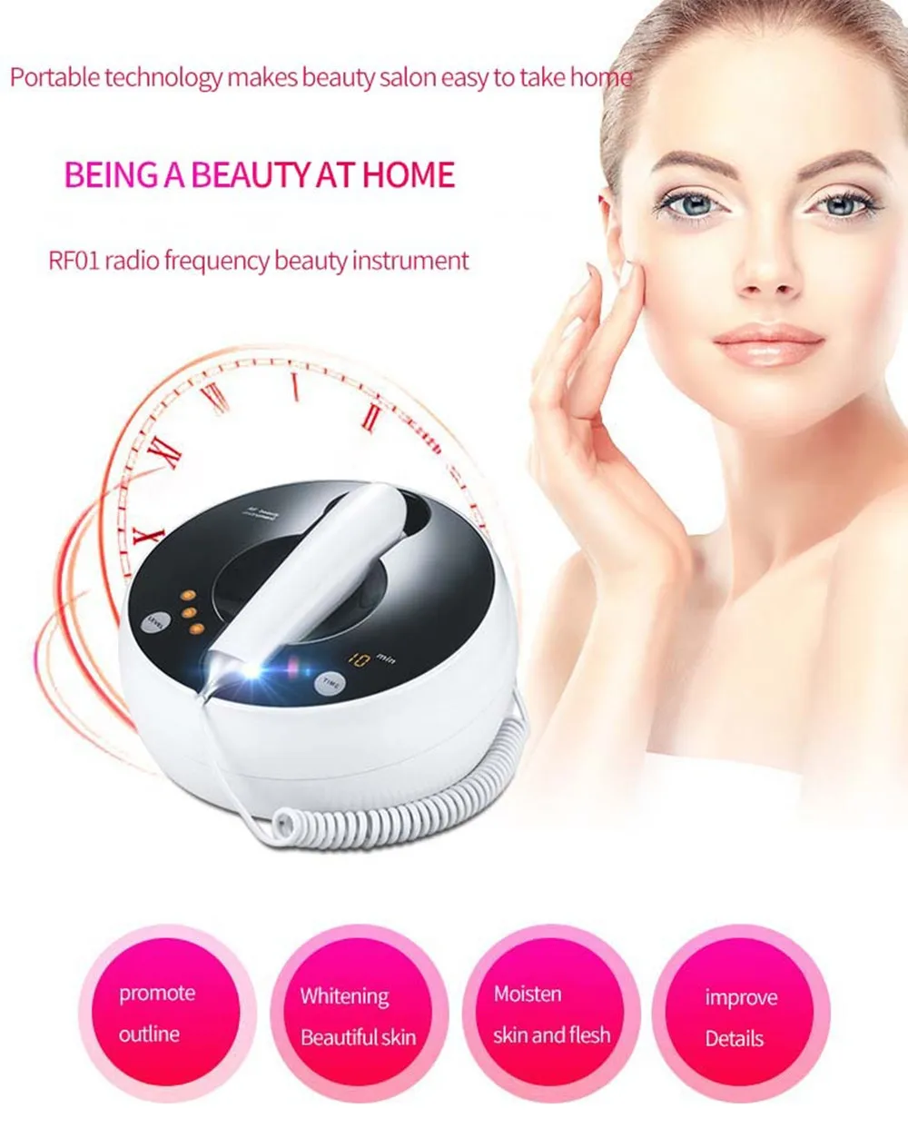

Radio Frequency Skin Tightening Machine RF Face Care Rejuvenation Facial Anti-Aging Wrinkle Lifting Firming Beauty Instrument