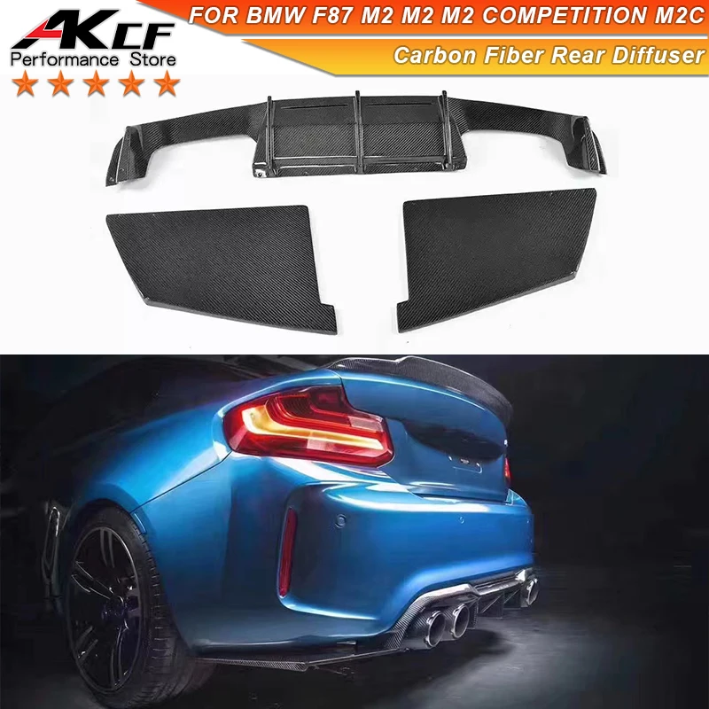 

Carbon Fiber MTC Style Rear Bumper Diffuser For BMW F87 M2 M2C Coupe Rear Spoiler Lip Splitter Lower Lip Performance Kit