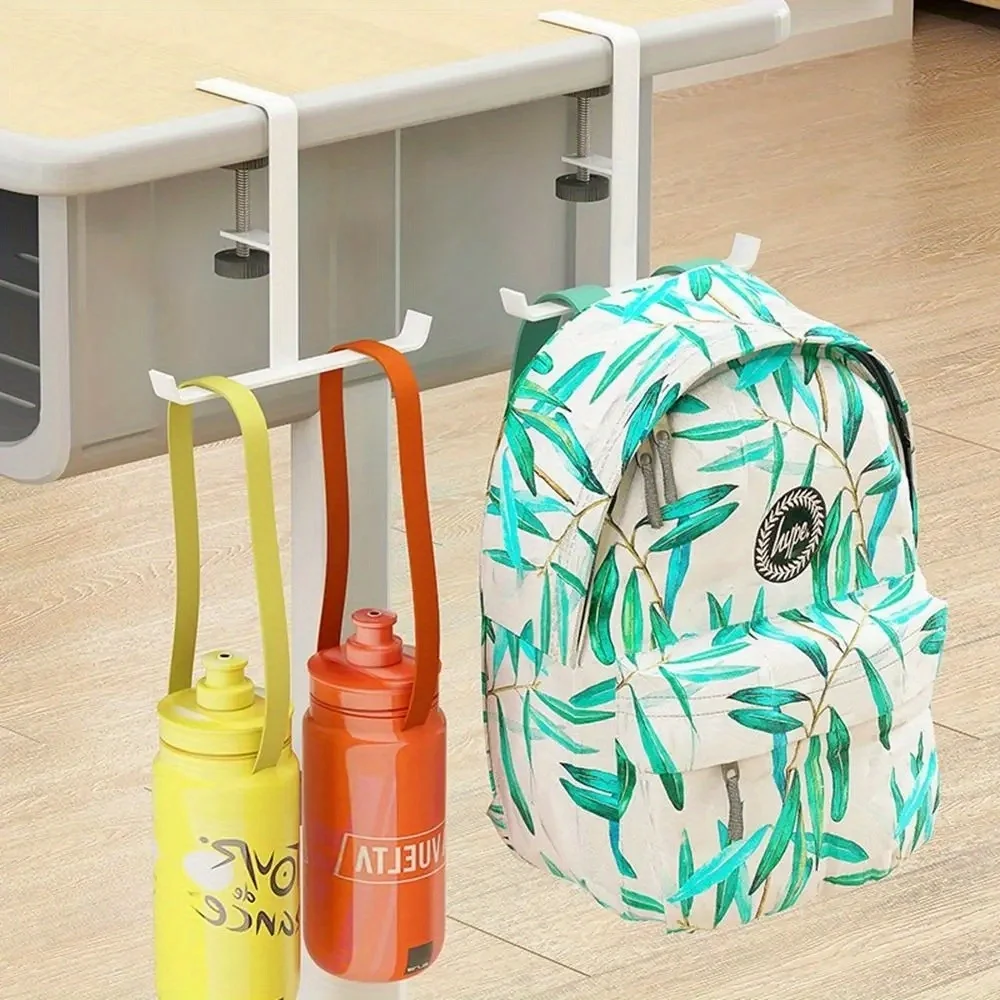 Desk Edge Hook Adjustable Hanging Bag Storage