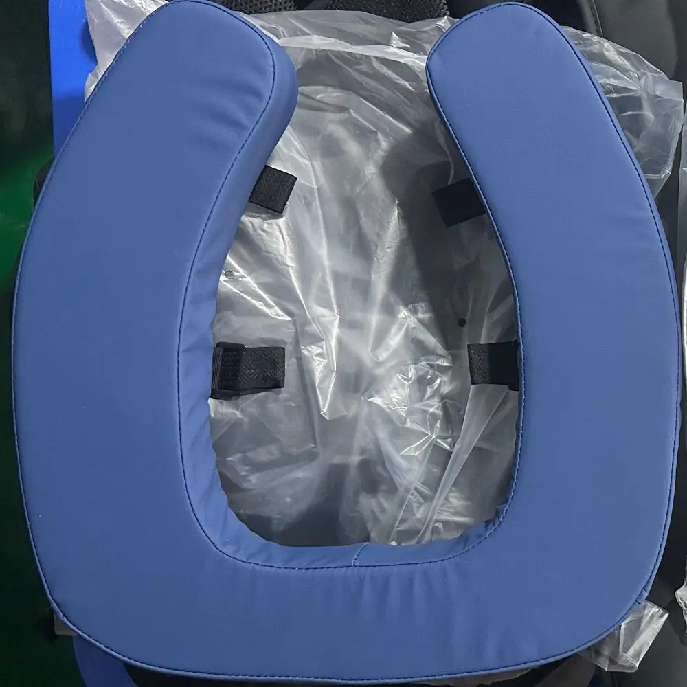 두꺼운 패딩 처리된 높이 조절 변기 시트 쿠션, 세탁 가능 방수 U자형 변기 시트 라이저, 설치 간편 PU 가죽