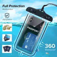 Transparent Waterproof PVC Mobile Phone Bag for Diving Swimming Portable Mobile Phone Case Floating Underwater Protector 2