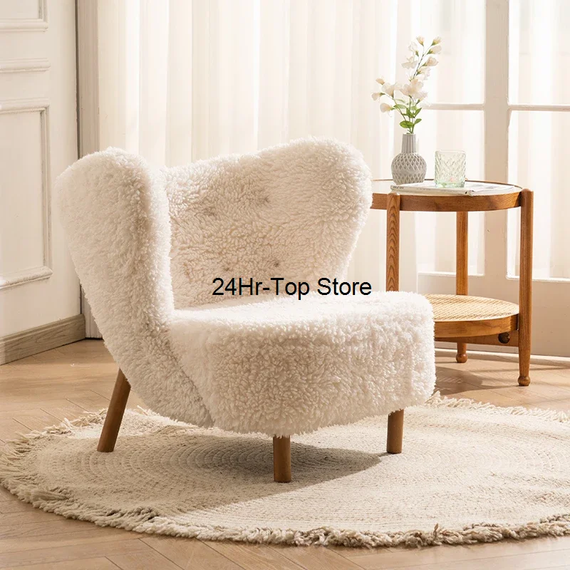 

Modern Handle Chairs Back Support White Adults Cute Living Room Chairs Floor Lounge Minimalist Silla Plegable Interior Furniture