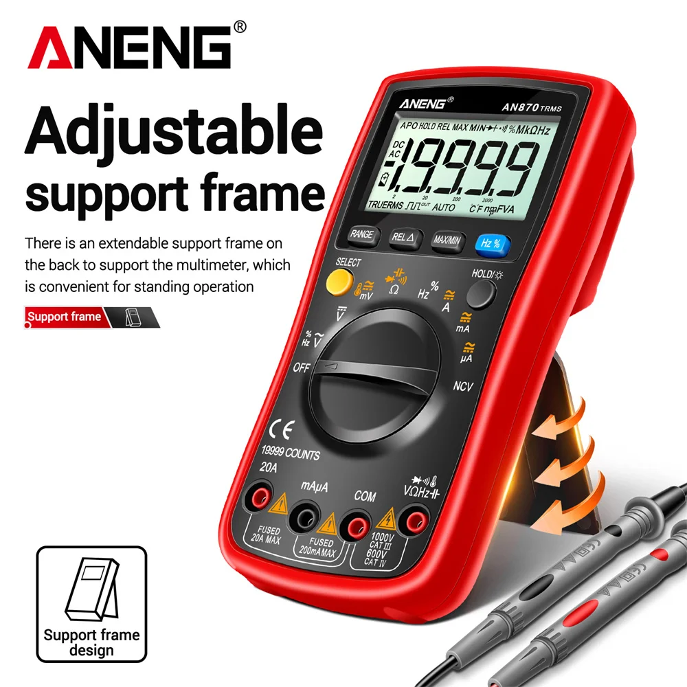 ANENG AN870  Digital Multimeter 19999 Counts True Rms Multimeters AC/DC Current Meter  Voltimetro Profesional  Voltage Tester  f 3