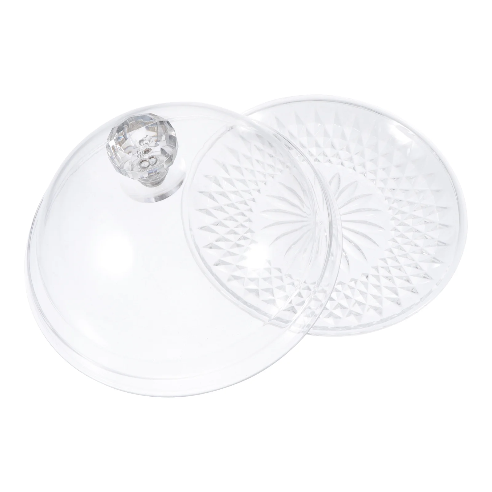 

Cake Stand Dome With Glass Lid Container Cover Plate Acrylic Disc