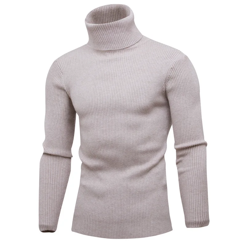 

New Winter Warm Turtleneck Sweater Casual Men's Rollneck Warm Knitted Sweater Keep Warm Men Jumper Knit Woolen Sweater