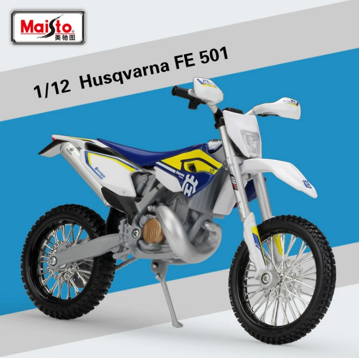 

New 1:12 2015 Husqvarna FE 501 KTM Motorcycle HUSABERG FE501 AMA Motorsports Dirt Bike Motocross Diecast Metal Model Kids B607