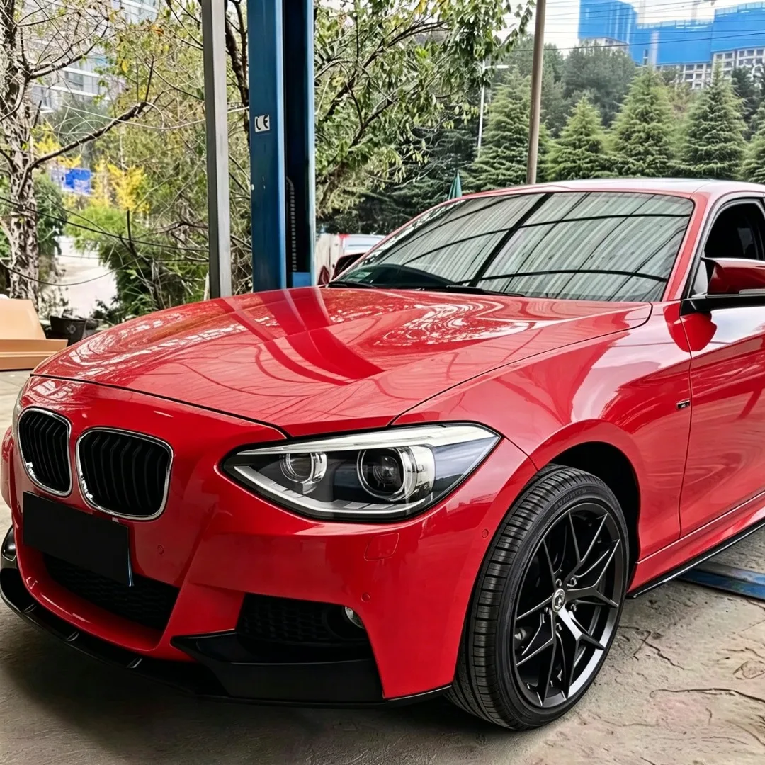 BMW 1 시리즈 F20 F21 M-Sport 2015-2019 프론트 범퍼 립 턱 보호대 자동차 튜닝 액세서리 에어댐 외부 부품 개조