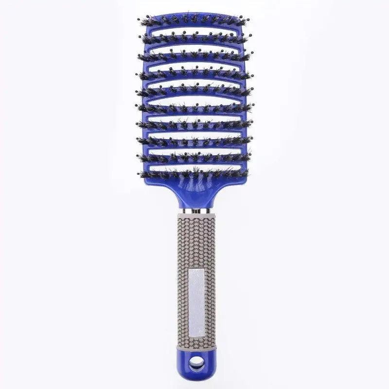 Detangling Hair Brush Bristle&Nylon Women Wet Massage Comb Curly Hairdressing Salon Styling Tools Special for Real Hair Wigs