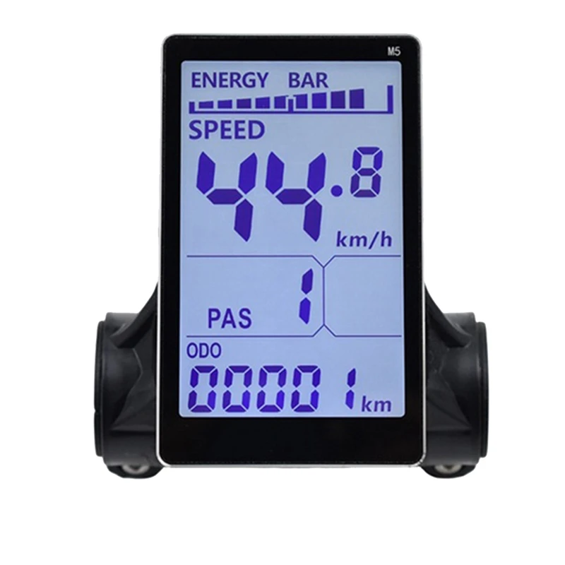 M5 전기 자전거 LCD 디스플레이 계량기, 24V, 36V, 48V, 60V, E 스쿠터 LCD 패널, 산악 전기 자전거용 교체 화면 (6 핀)