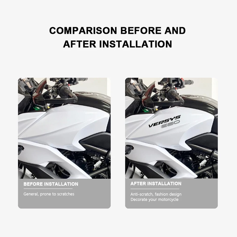 KIT Autocollants Carénage Phare Avant Kawasaki Versys 650 2017