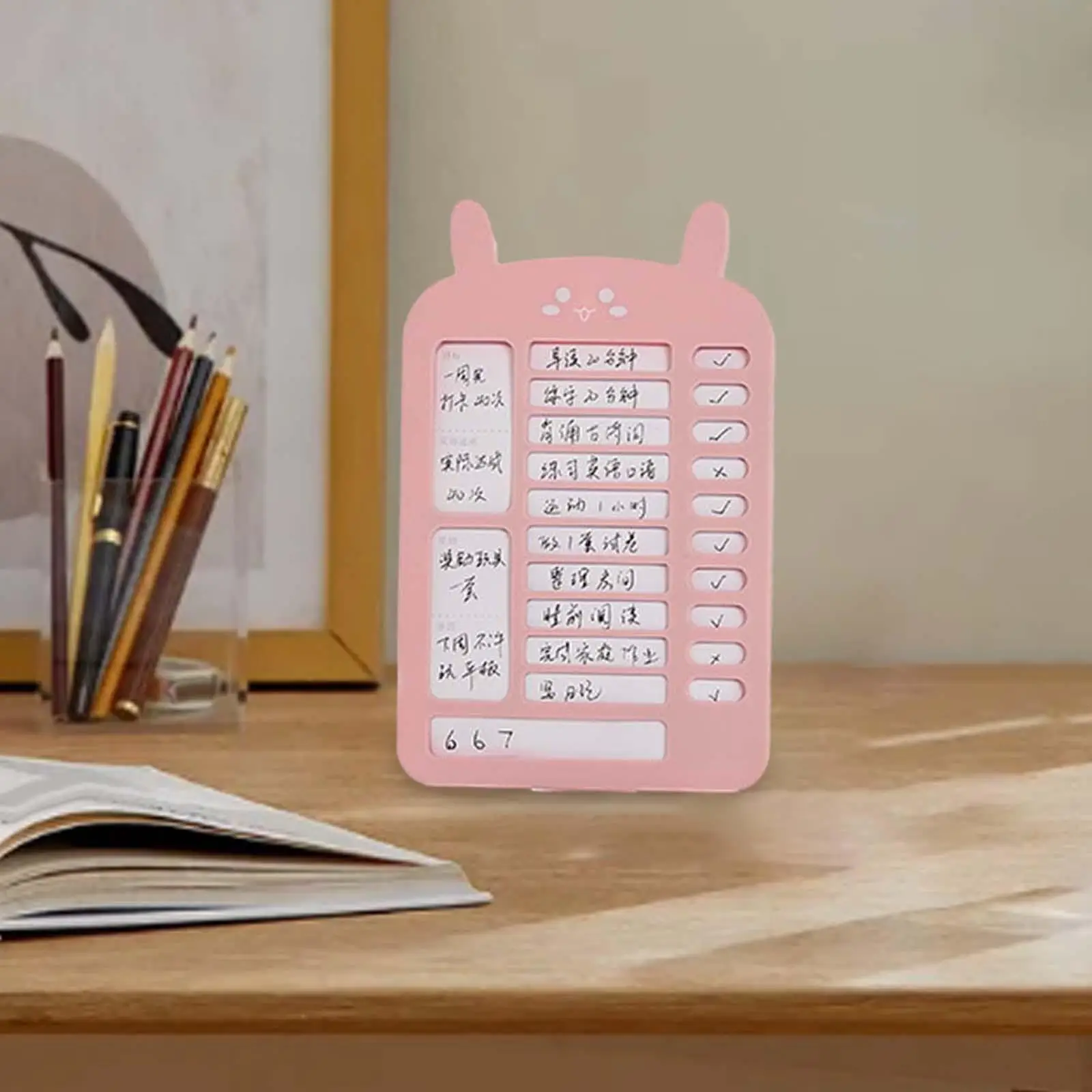 어린이 책상 데일리 플래너, 일일 일정 보드 할 일 목록, 가정 일상 계획, 성인 벽 방