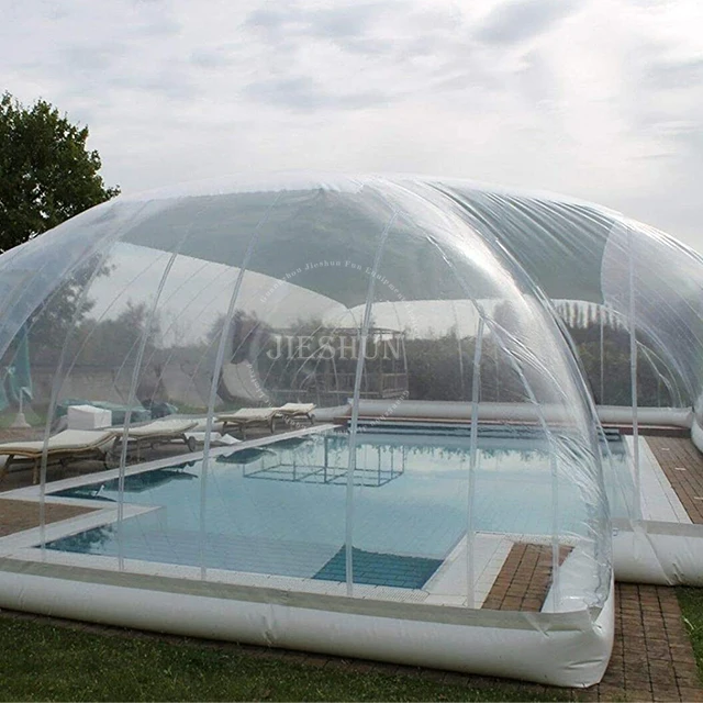 2024 customized Pool Cover Transparent Air Inflatable Swimming Pool Dome Tent Accessories