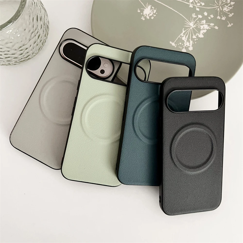 Vegan Leather Ultra Thin Magnetic Shockproof Phone Case