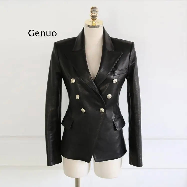 

Куртка женская демисезонная из искусственной кожи на пуговицах, C9D206M