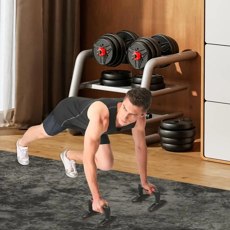 Push Up Bar 1 Pair Home Gym Push Up Handles Anti-Slip Sturdy Structure Ergonomic Home Gym Handles Fitness Enhance Your