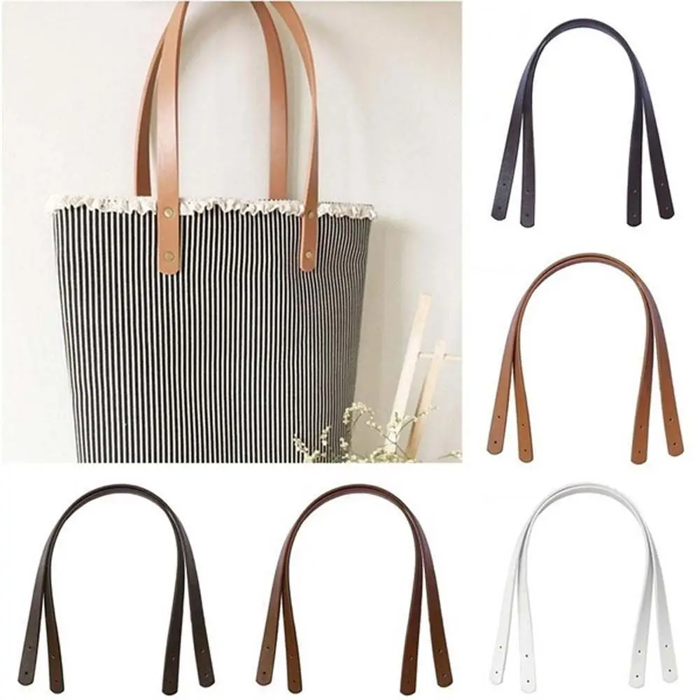 2Pcs 60cm Tote Handbag Shoulder Bag Strap Belt PU Leather Handle