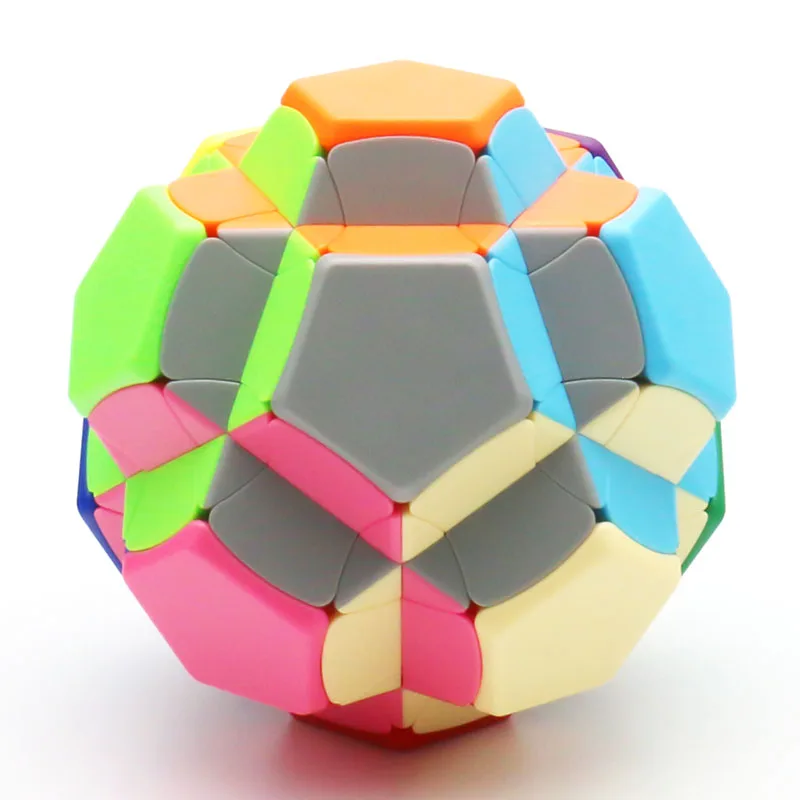 YuXin 성간 시리즈 스타 버스트 경로 3x3 Megaminx 매직 큐브 구불 구불 한 퍼즐 스티커없는 바디 성인 지능 장난감 속도