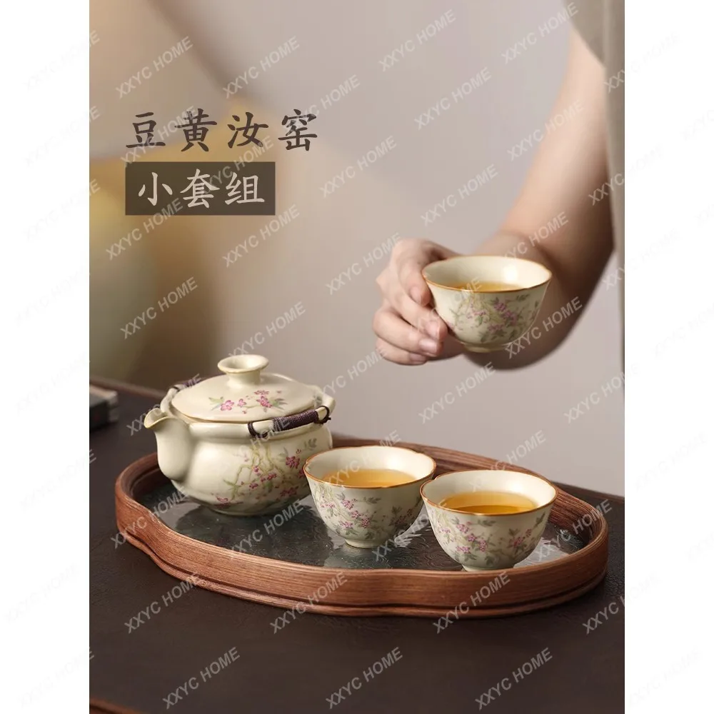 

Tea Set Pot Ru Ware Teapot Set Small Tea Tray