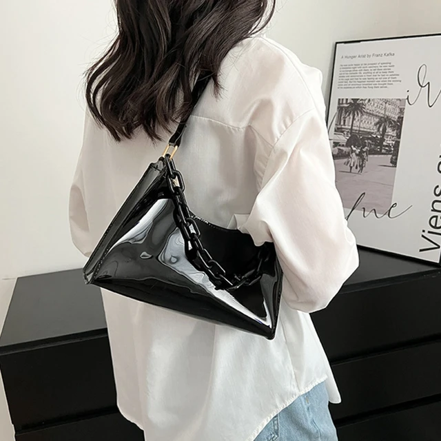Cckuu Clear Transparent PVC Shoulder Women Jelly Purse Handbags