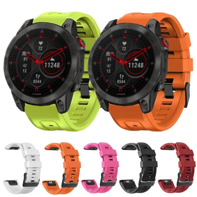 22MM Silicone Strap Wristband Bracelet for Garmin Fenix 7/ EPIX/ Approach  S62