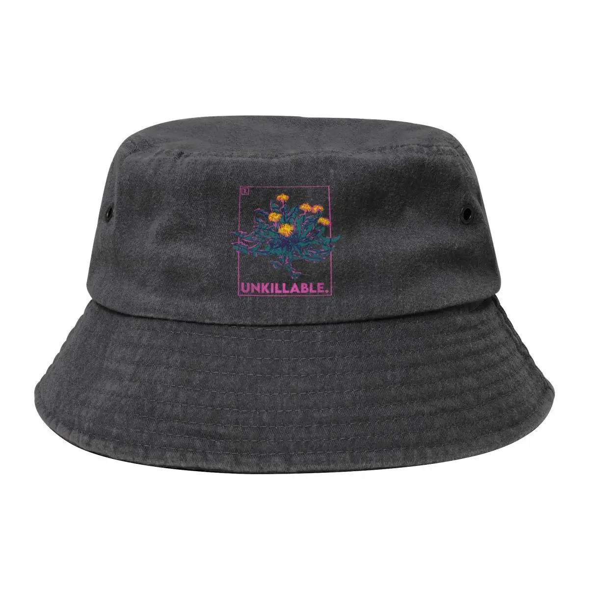 

Unkillable Racerback Cowboy Denim Fisherman Hat With Printing