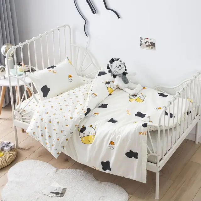 Four Seasons Pure Cotton Quilt Cover Kindergarten School Special Quilt Cover Boys Girls Baby Bedding Cartoon Home Quilt Cover 6