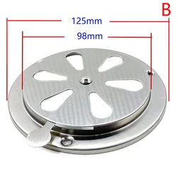 Adjustable Round Air Vent Grille Cover for Ventilation and Exhaust Systems (125MM)