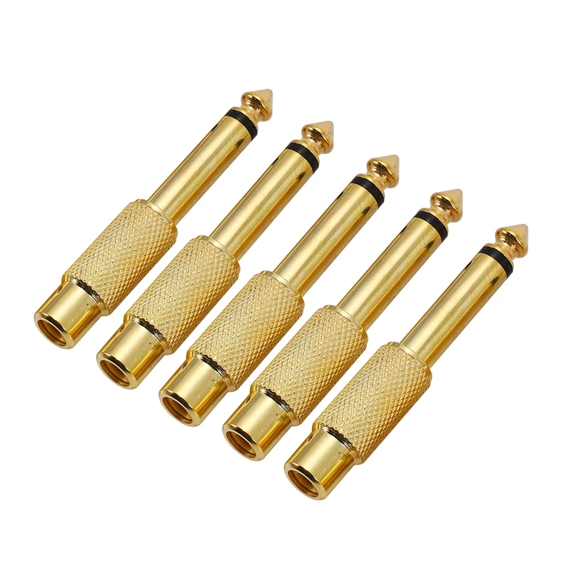 ׷  Ŀ ÷, ݵ 6.35mm, 1/4 ġ, RCA   ÷, 6.5mm , TS   Mi, 5X
