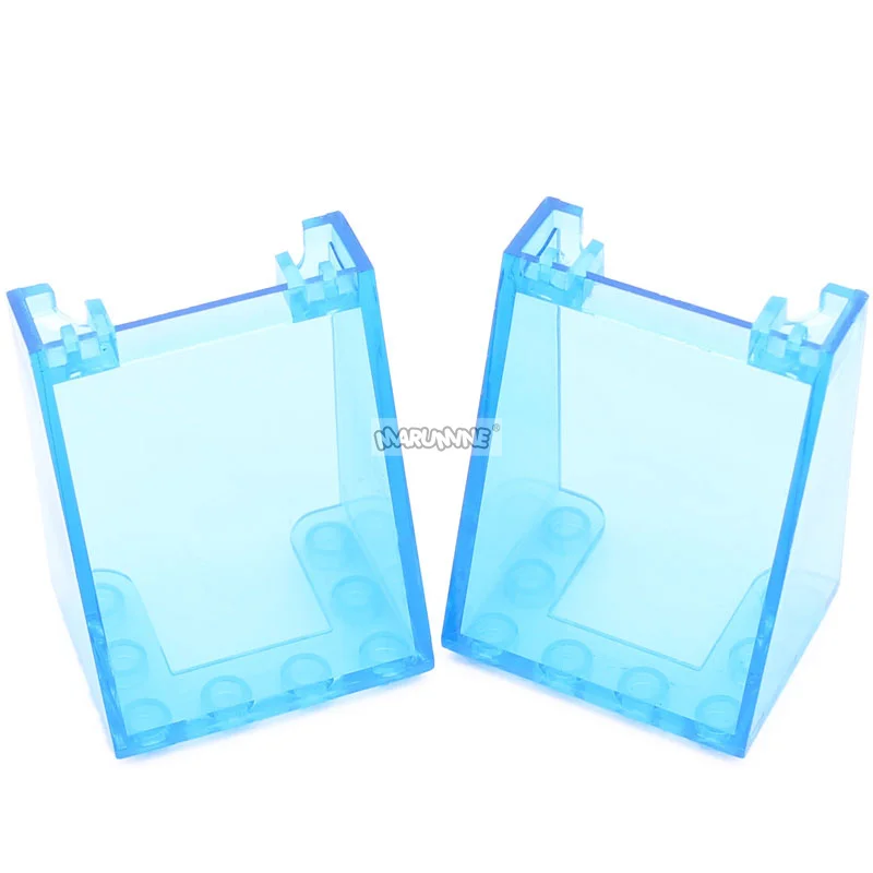 MARUMINE 5PCS 앞 유리 3x4x4 유리 창 MOC 블록 자동차 부품 조립 72475 4872 호환 크리 에이 티브 벽돌 부품 Pannel MOC